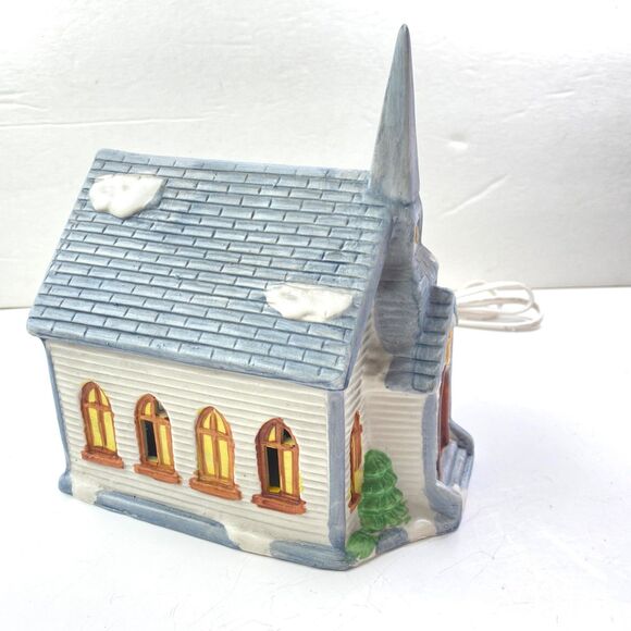 Vintage St Paul Church Porcelain Electric Lightup Christmas Home Decor National - Picture 3 of 8